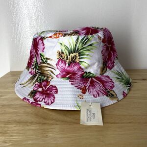 NWT Hawaiian Floral Bucket Hat/Cap/Beach Hat/Headwear